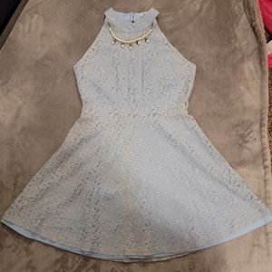 Papaya Baby Blue Dress